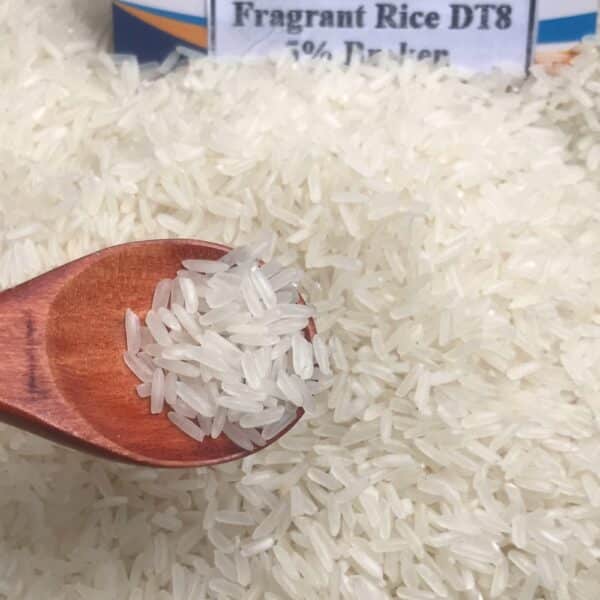 DT8 rice - fragrant, sweet and supple properties